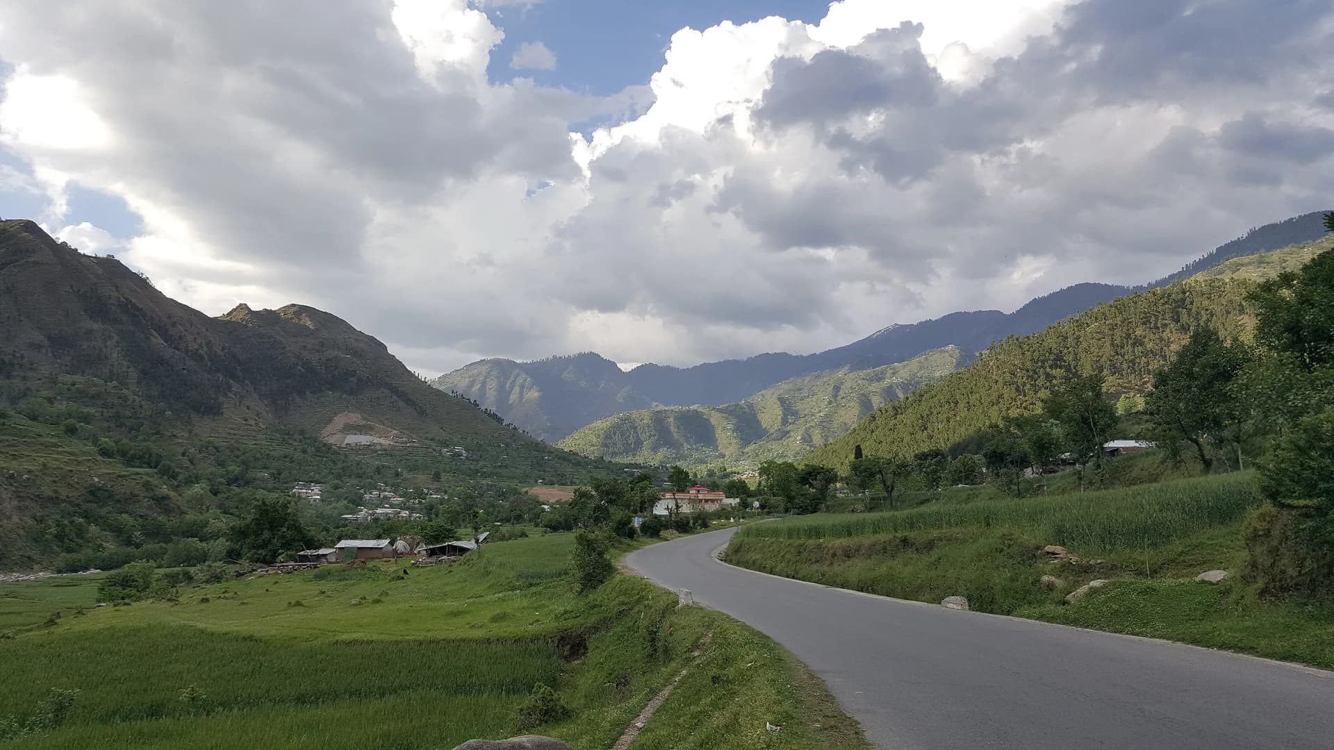 The road in